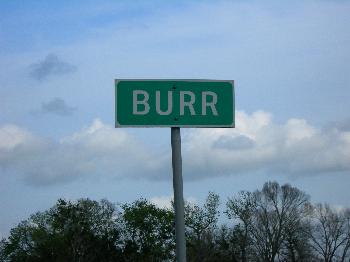 Burr Texas Sign